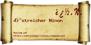 Östreicher Ninon névjegykártya